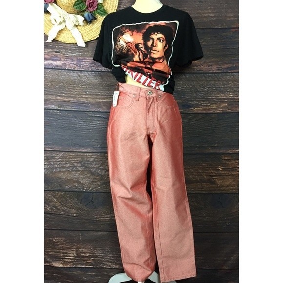 Red Y2K Vintage Reflective Jeans by Reflect Jeans Size 10 - Picture 6 of 8